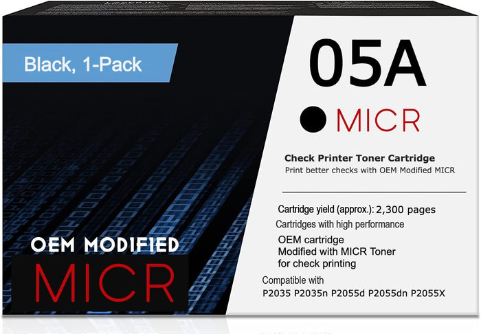 HP 05A CE505A OEM Modified MICR Toner Cartridge