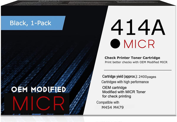 HP 414A OEM Modified MICR W2020A Genuine Toner Cartridge
