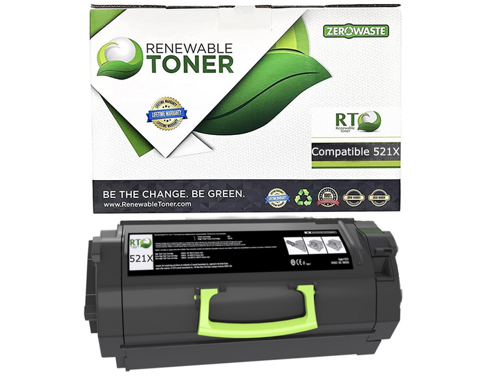RT 521X Compatible Lexmark 52D1X00 Toner Cartridge, High Yield