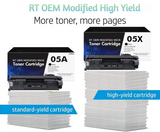 RT 05A OEM MICR Modified Genuine HP CE505A Toner Cartridge
