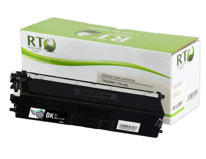 RT TN433 Compatible Brother TN-433 Toner Cartridge (High Yield, Black)