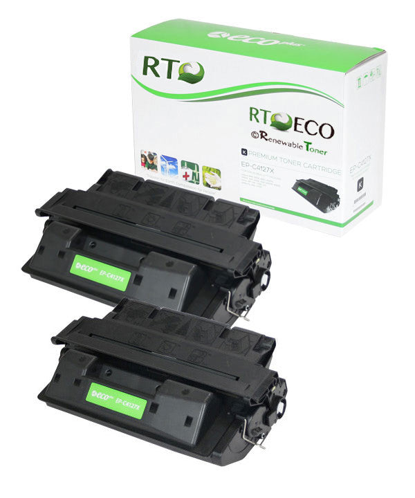 RT Compatible HP 27X C4127X Toner Cartridge, High Yield (2-Pack)