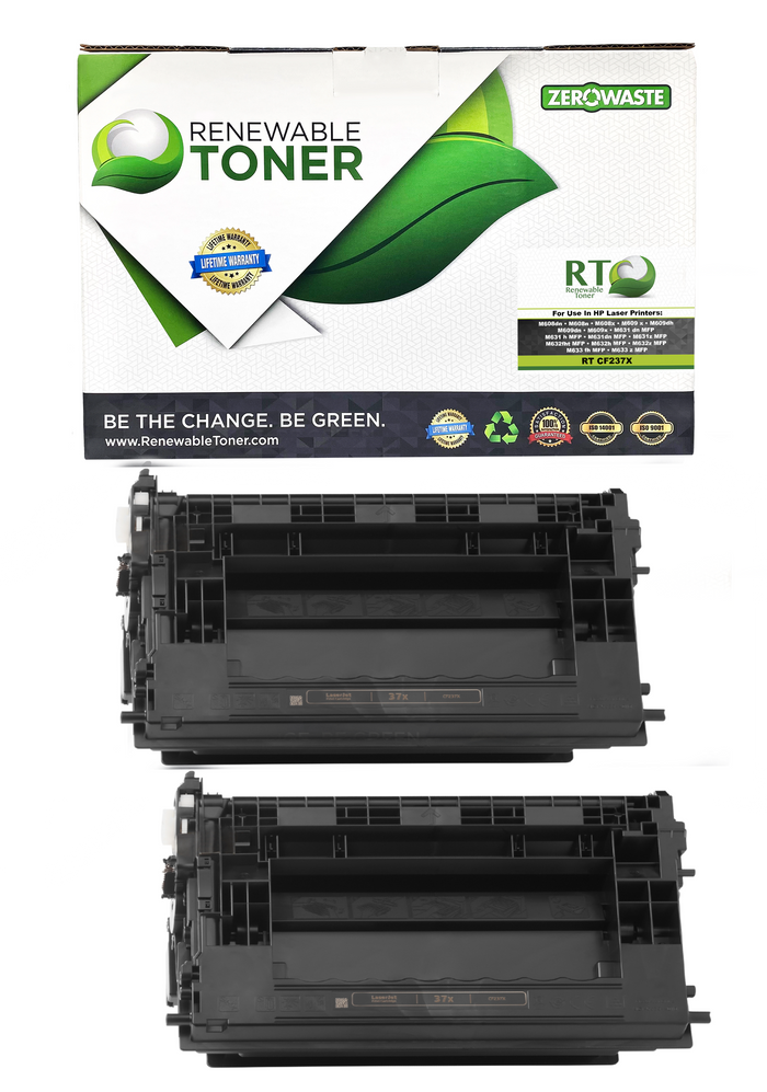 RT 37X Compatible HP CF237X Toner Cartridge (High Yield, 2-Pack)