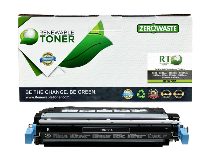 RT 645A Compatible HP C9730A Toner Cartridge (Black)