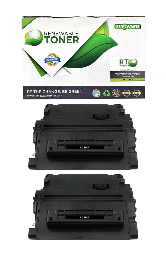 RT 64A Compatible HP CC364A Toner Cartridge (2-Pack)