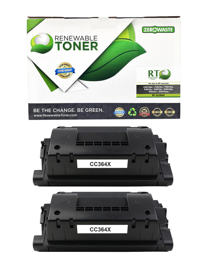 RT 64X Compatible HP CC364X Toner Cartridge (High Yield, 2-Pack)
