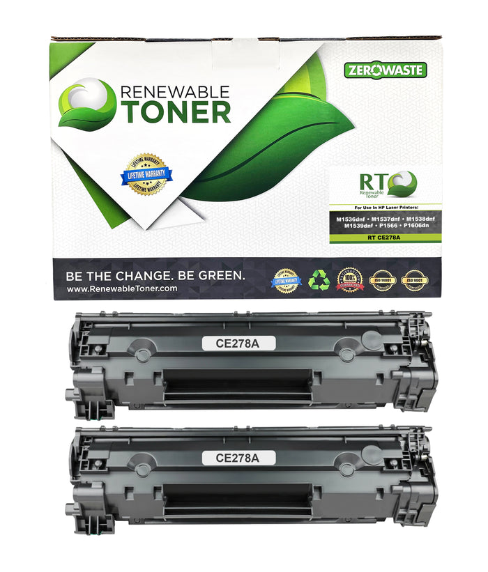 RT 78A Compatible HP CE278A Toner Cartridge (2-Pack)