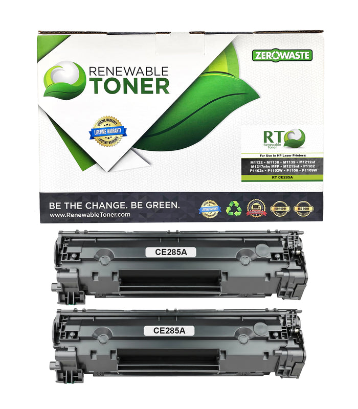 RT 85A Compatible HP CE285A Toner Cartridge (2-Pack)