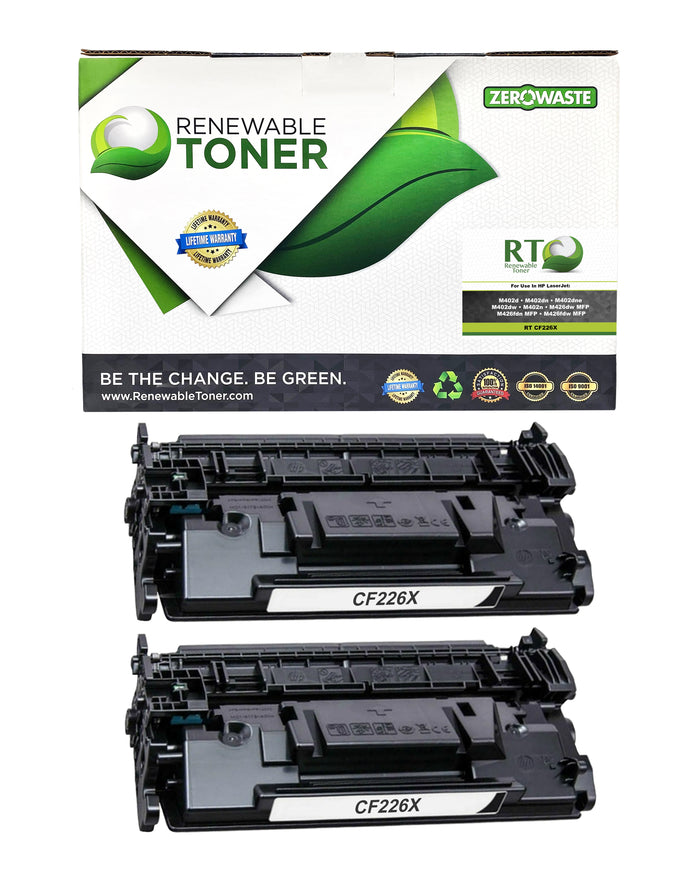 RT 26X Compatible HP CF226X Toner Cartridge (High Yield, 2-Pack)