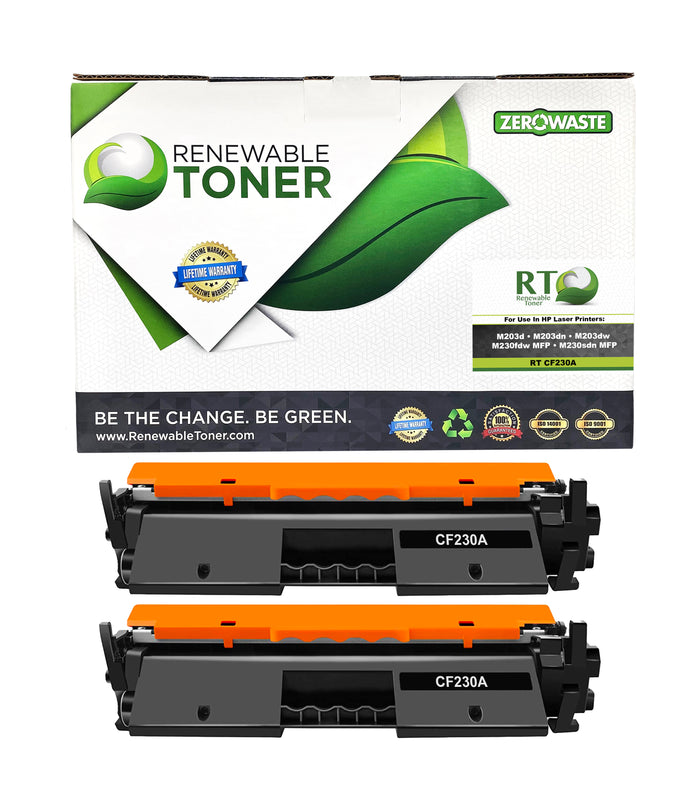 RT 30A Compatible HP CF230A Toner Cartridge (2-Pack)