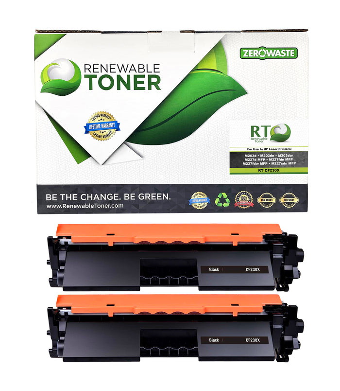 RT 30X Compatible HP CF230X Toner Cartridge (High Yield, 2-Pack)