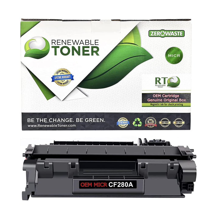 RT 80A OEM Modified HP CF280A MICR Toner Cartridge