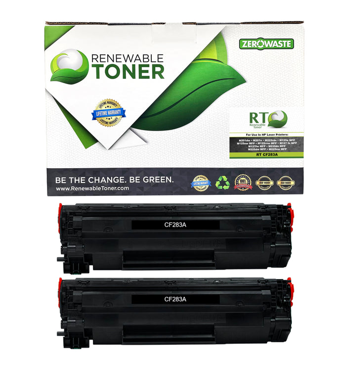 RT 83A Compatible HP CF283A Toner Cartridge (2-Pack)