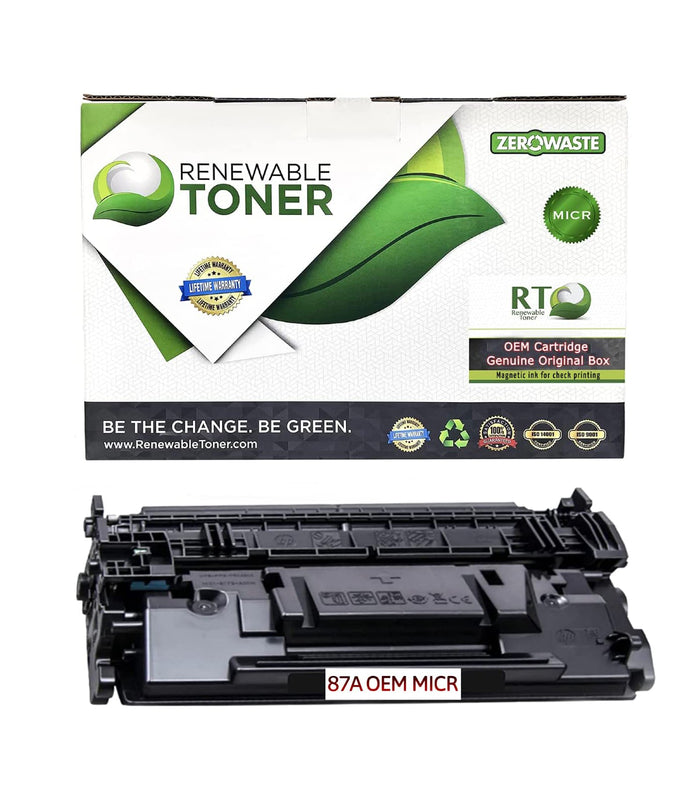 RT 87A OEM Modified HP CF287A MICR Toner Cartridge