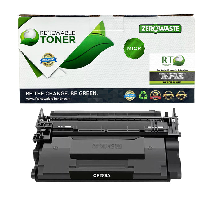 RT 89A OEM Modified HP CF289A MICR Toner Cartridge