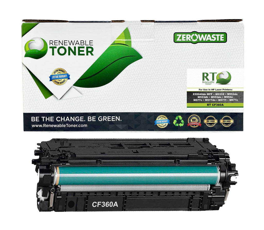 RT Compatible HP 508A CF360A Toner | Renewable Toner