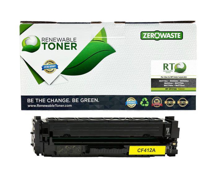 RT 410A Compatible HP CF412A Toner Cartridge (Yellow)