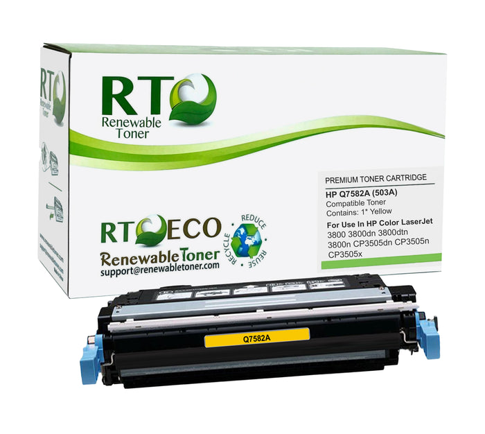RT Compatible HP 503A Q7582A Toner Cartridge (Yellow)