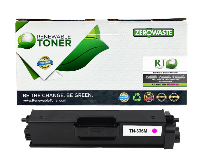 RT TN-336 Compatible Brother TN336C Toner Cartridge (High Yield, Magenta)