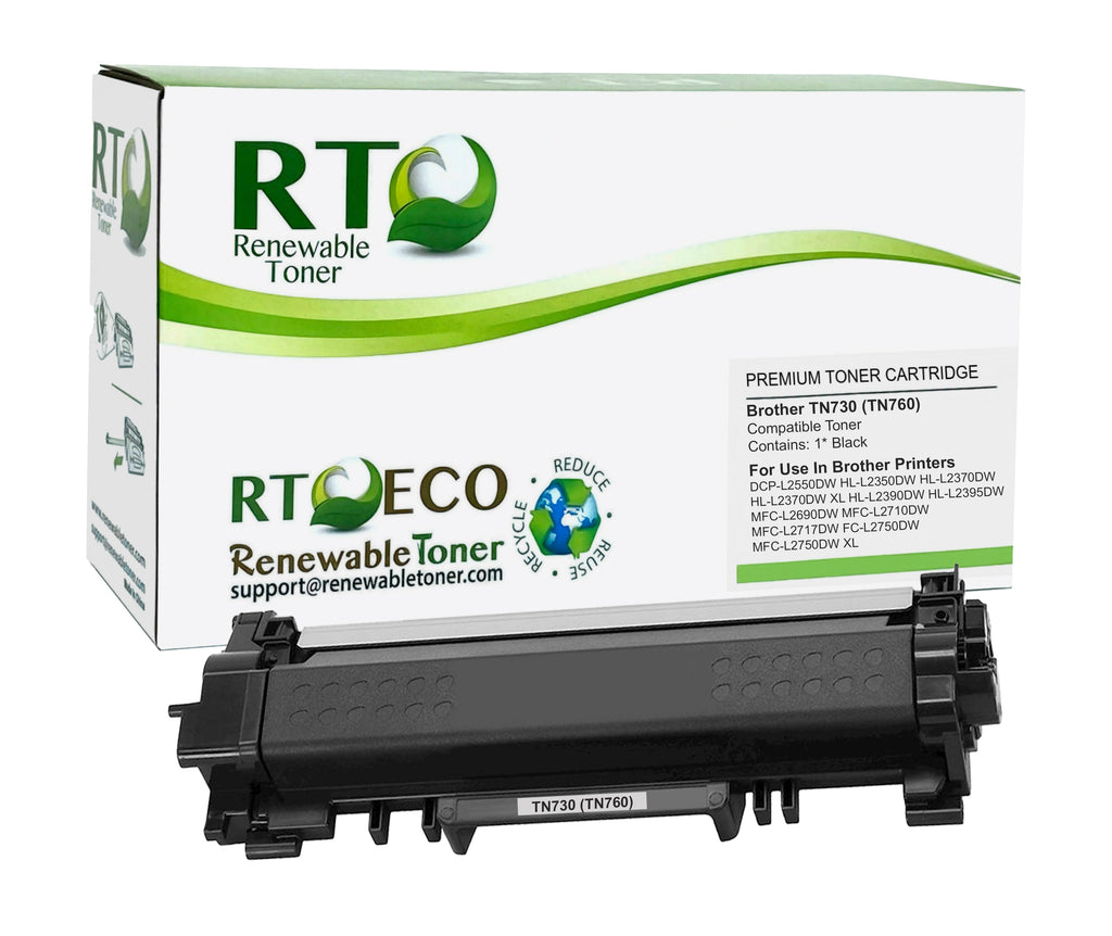  TN730 Compatible TN730 TN-730 Black Toner Cartridge Replacement  for Brother TN-730 DCP-L2550DW MFC-L2710DW HL-L2350DW HL-L2370DW HL-L2390DW  Toner.(2 Pack) : Office Products