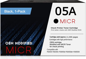 HP 05A OEM Modified MICR CE505A Genuine Toner Cartridge