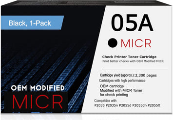 RT 05A OEM MICR Modified Genuine HP CE505A Toner Cartridge
