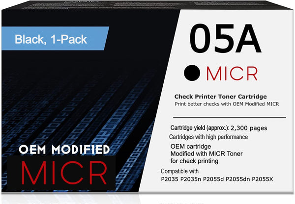 RT 05A OEM Modified HP CE505A MICR Toner Cartridge