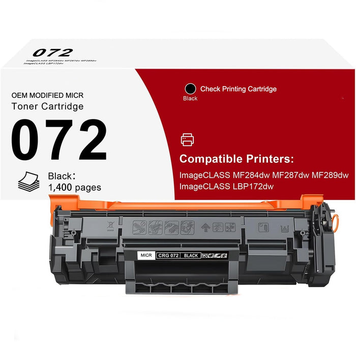 Canon 072 OEM Modified CRG072 MICR Toner Cartridge