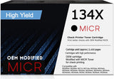 HP 134X OEM Modified MICR W1340X Genuine Toner Cartridge (High Yield)