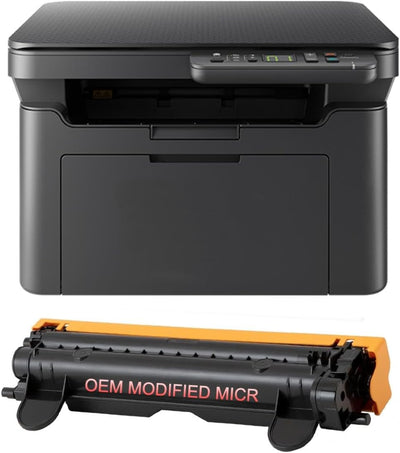 Kyocera MA2000W Check Printer with OEM Modified TK-1242 MICR Toner Cartridge