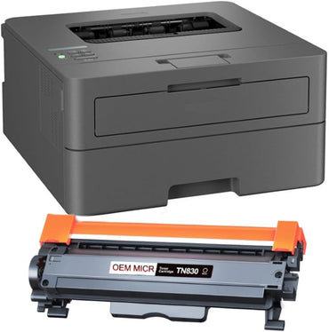 Brother HL-L2405W Check Printer with TN-830 OEM Modified MICR Toner Cartridge