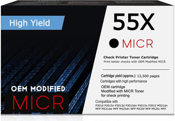 RT 55X OEM Modified HP CE255X MICR Toner Cartridge (High Yield)