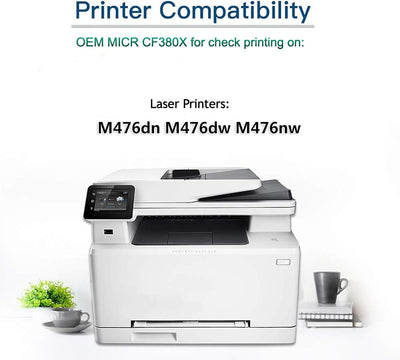 HP 312X OEM Modified CF380X MICR Toner Cartridge (High Yield)