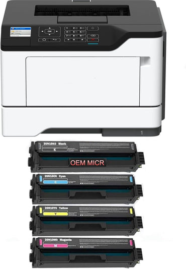 Lexmark CS331DW Check Printer Bundle with 1 20N10K0 OEM Modified MICR Cartridge