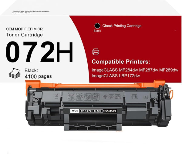 Canon 072 OEM Modified CRG072 MICR Toner Cartridge