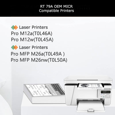 HP 79A OEM Modified MICR CF279A Genuine Toner Cartridge