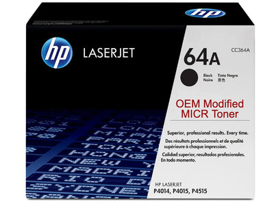 HP 64A OEM Modified MICR CC364A Genuine Toner Cartridge
