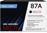 HP 87A OEM Modified MICR CF287A Genuine Toner Cartridge