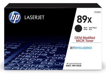 HP 89X OEM Modified MICR CF289X Genuine Toner Cartridge (High Yield)