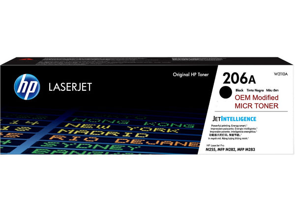 HP 206A OEM Modified MICR W2110A Genuine Toner Cartridge