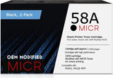 HP 58A OEM Modified CF258A MICR Toner Cartridge (2-Pack)