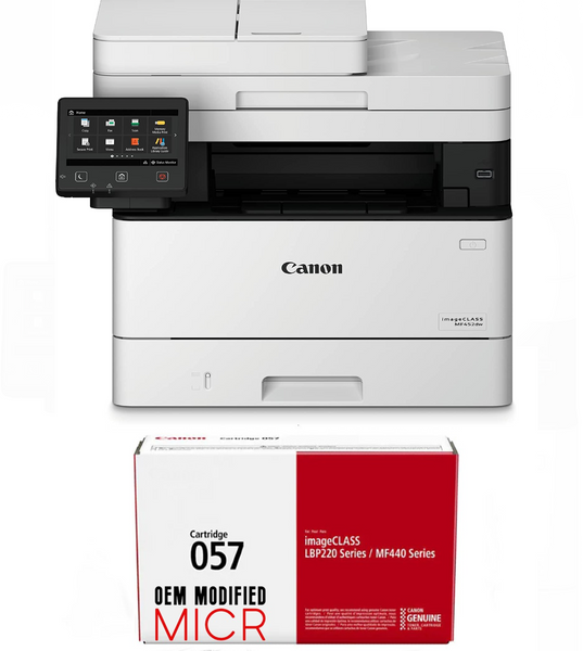 Canon MF452dw ImageClass Check Printer with 1 OEM CRG-057 MICR