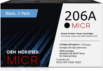 RT 206A OEM Modified HP W2110A MICR Toner Cartridge
