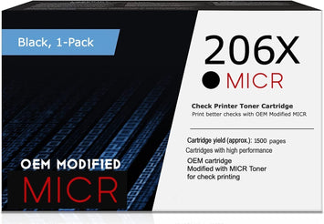RT 206X OEM Modified HP W2110X MICR Toner Cartridge (High Yield)
