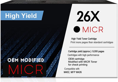 RT 26X OEM Modified HP CF226X MICR Toner Cartridge