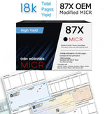 HP 87X OEM Modified MICR CF287X Genuine Toner Cartridge (High Yield)