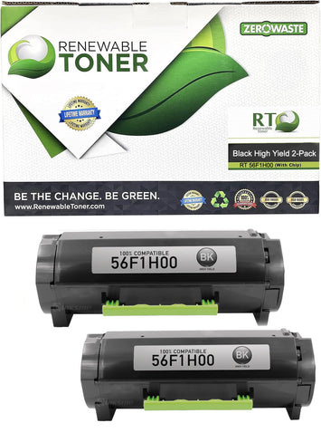 RT Compatible Lexmark 56F1H00 Toner Cartridge, High Yield (2-Pack)