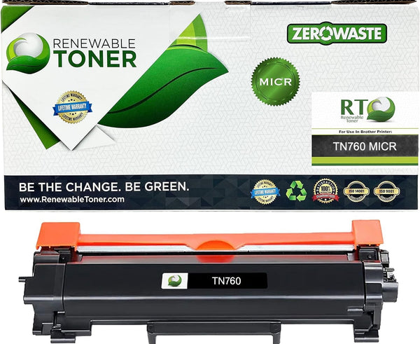 RT TN760 Compatible Brother TN-760 MICR Toner Cartridge (High Yield)