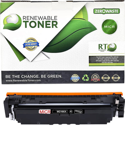 RT 210X Compatible HP W2100X MICR Toner Cartridge (New Chip, High Yield)