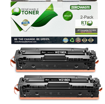 RT 218X Compatible HP W2180X MICR Cartridge (High Yield, 2-Pack)